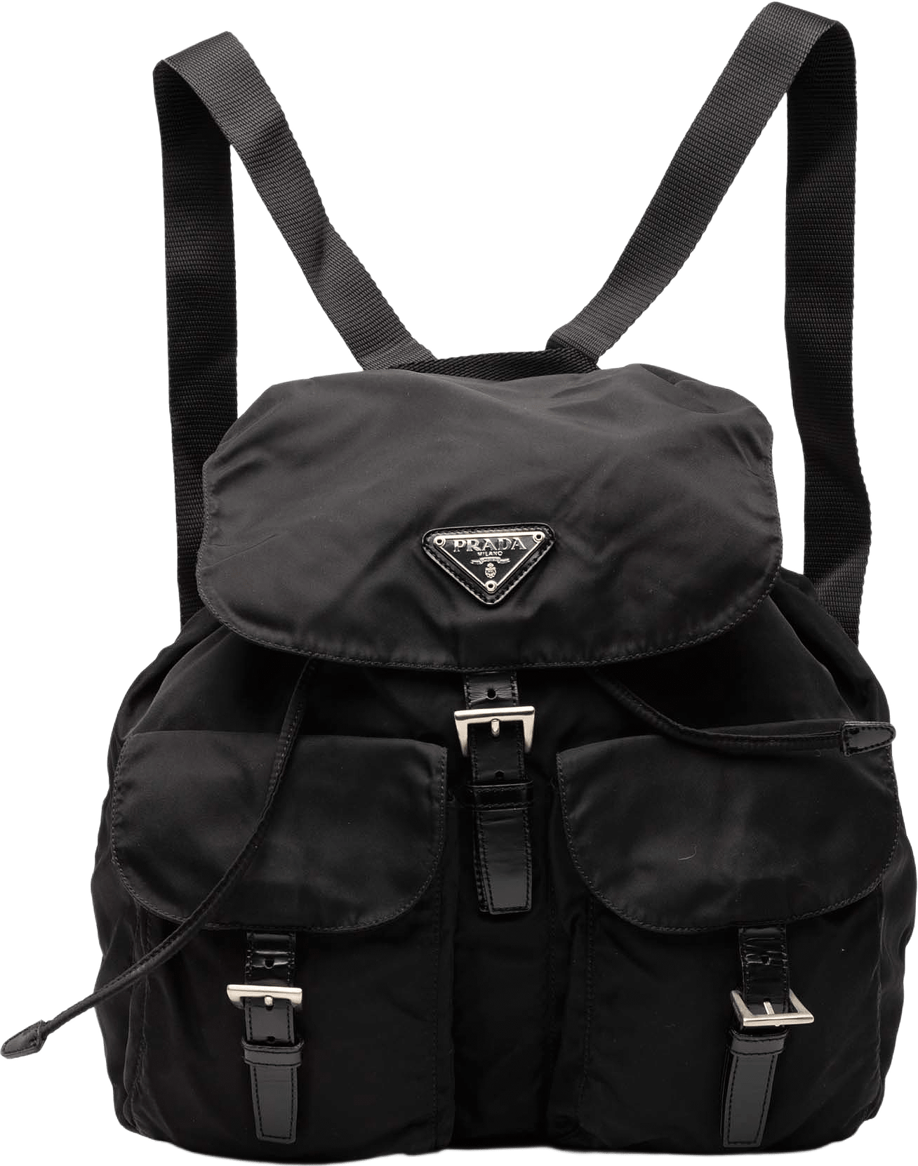 Prada Tessuto Backpack, från Luxclusif, i färgen black.