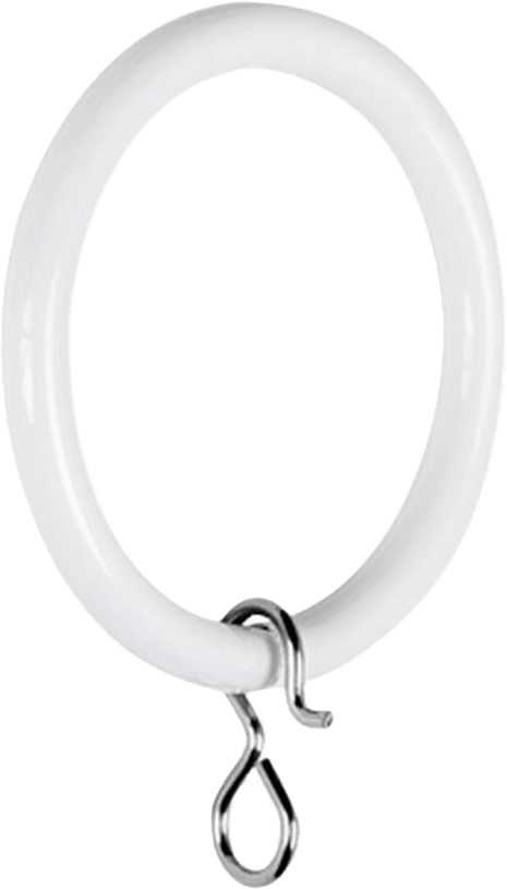 Gardinring Ø28 mm, 10-pack, från Kirsch, i färgen White.