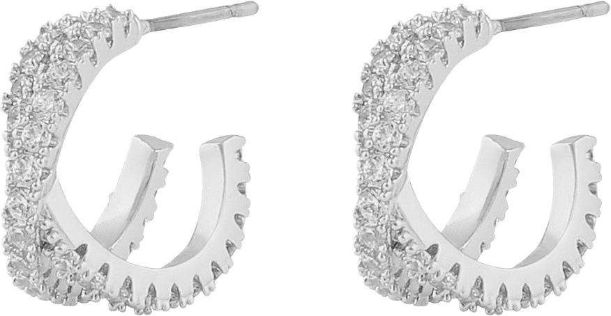 Fanny Double Oval Ear, från SNÖ of Sweden, i färgen s/clear.