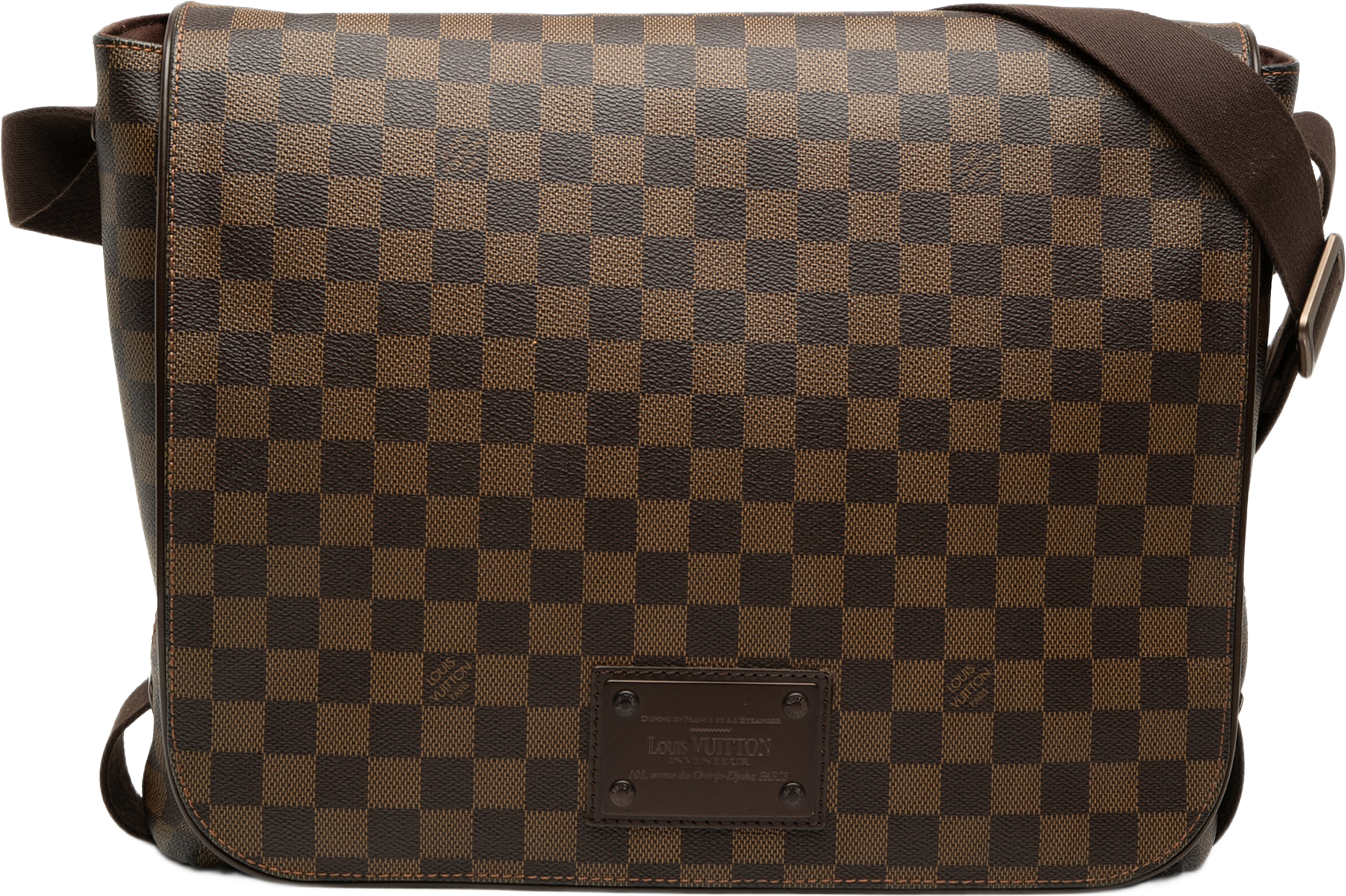 Louis Vuitton Damier Ebene Brooklyn Gm, från Luxclusif, i färgen brown.