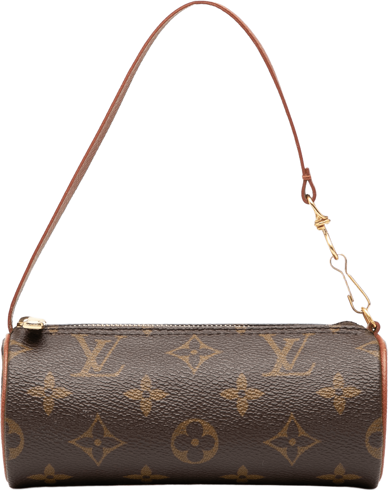 Louis Vuitton Monogram Papillon Pochette, från Luxclusif, i färgen brown.