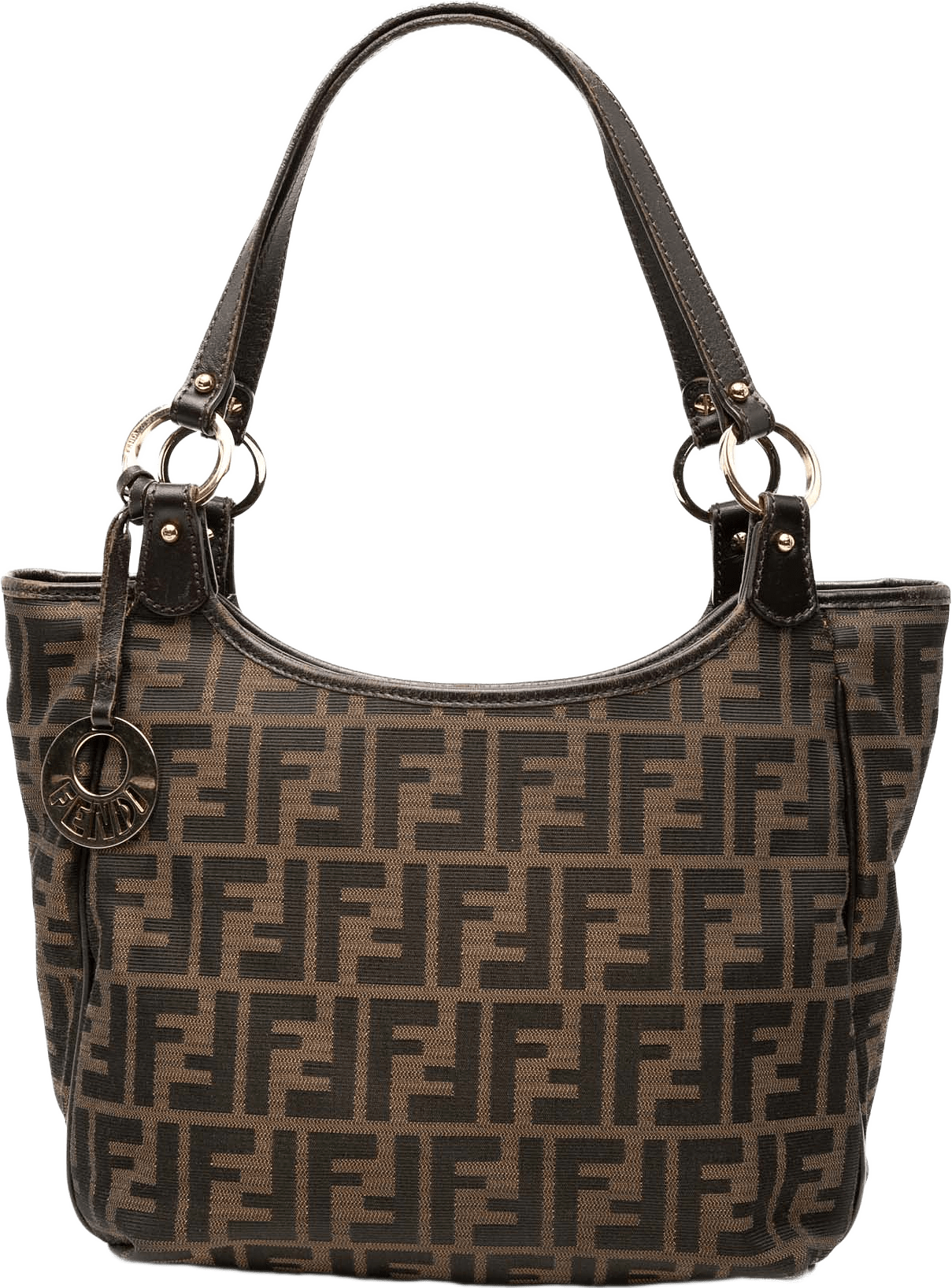 Fendi Zucca Canvas Chef Tote, från Luxclusif, i färgen brown.