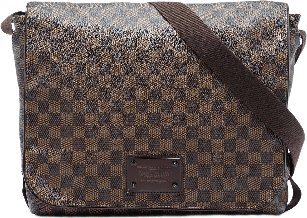 Louis Vuitton Damier Ebene Brooklyn Mm, från Luxclusif, i färgen brun.