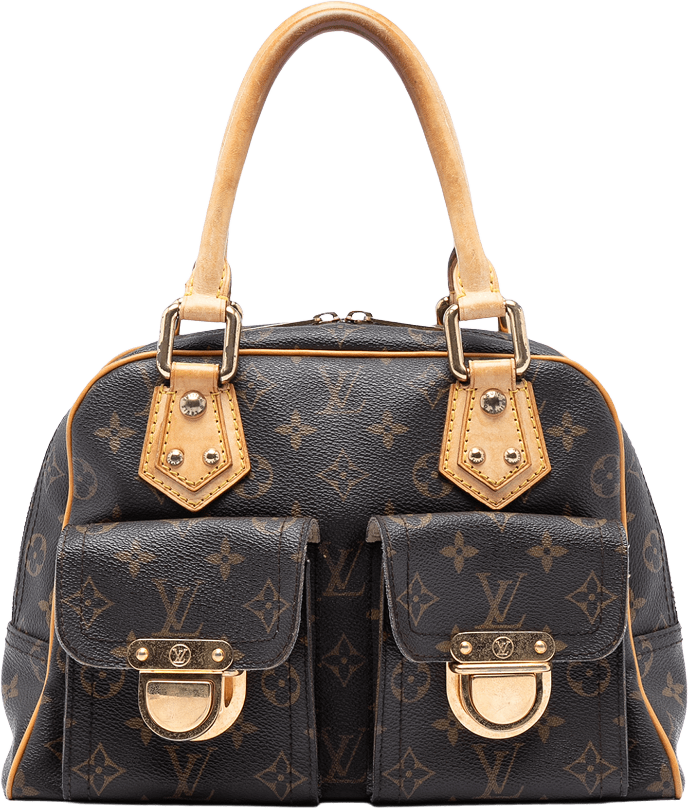 Louis Vuitton Monogram Manhattan Pm, från Luxclusif, i färgen brown.