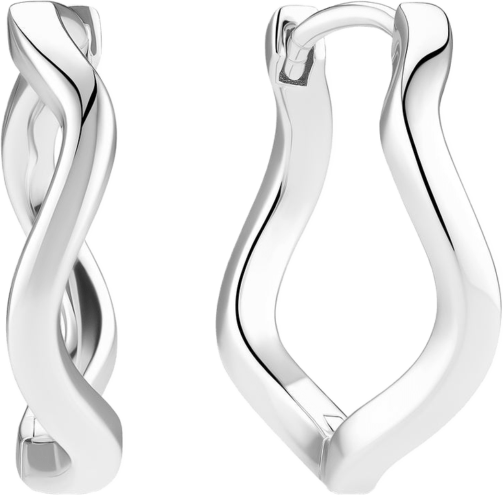 Ellera Waves Grande Earrings, från Sif Jakobs Jewellery, i färgen silver.