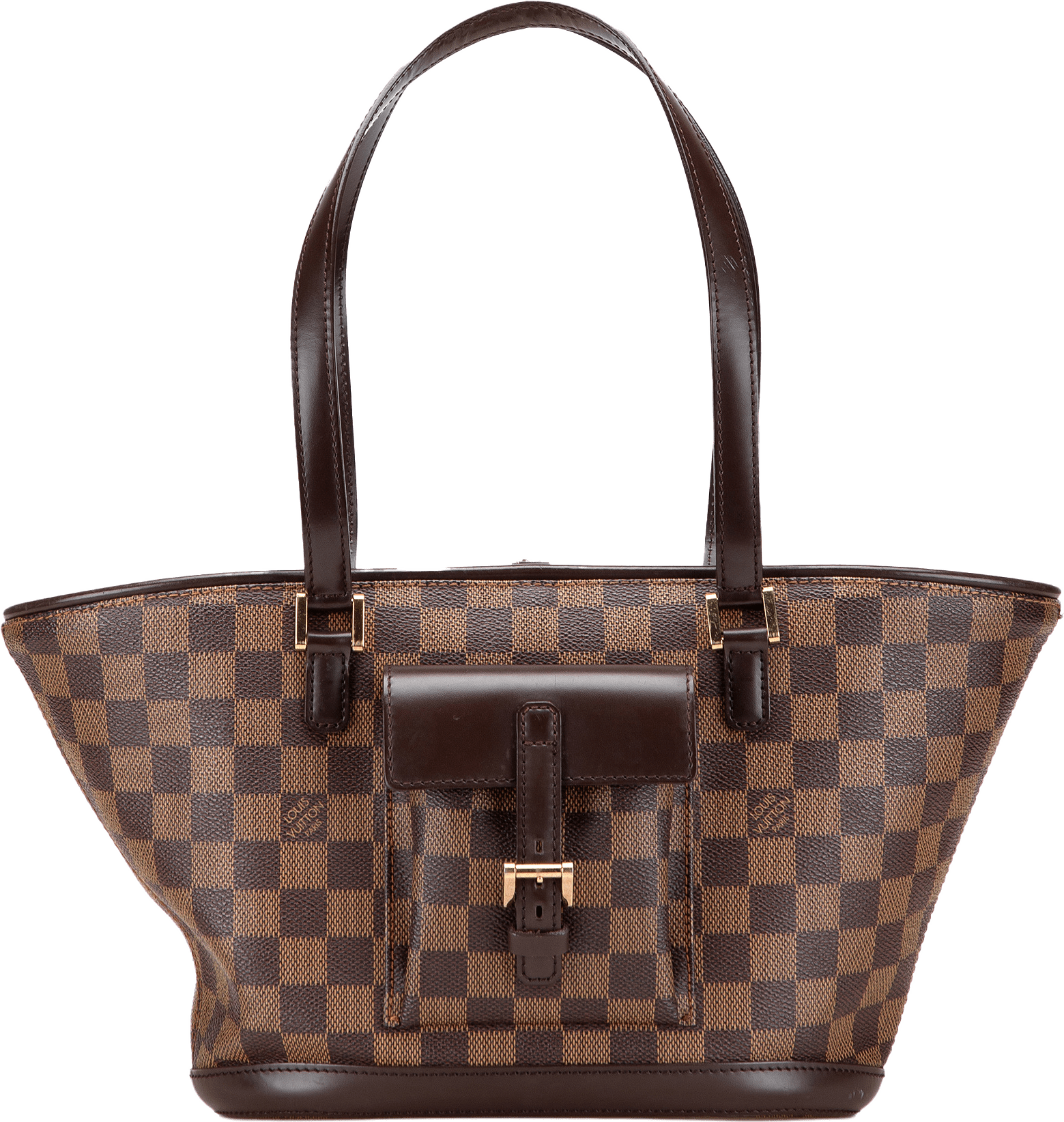 Louis Vuitton Damier Ebene Manosque Pm, från Luxclusif, i färgen brown.