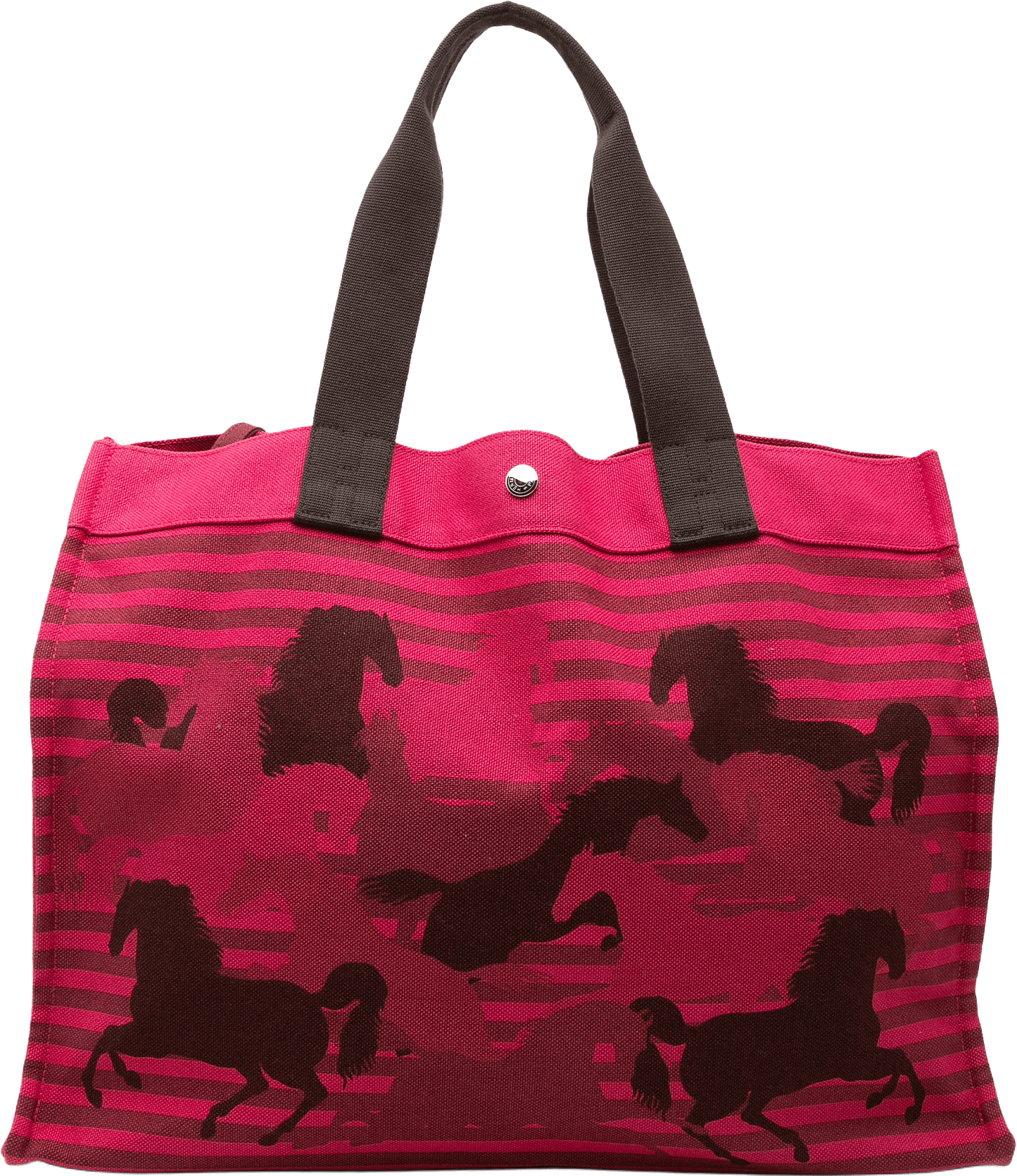 Hermès Toile Chevaux En Camouflage Beach Tote, från Luxclusif, i färgen dark pink.