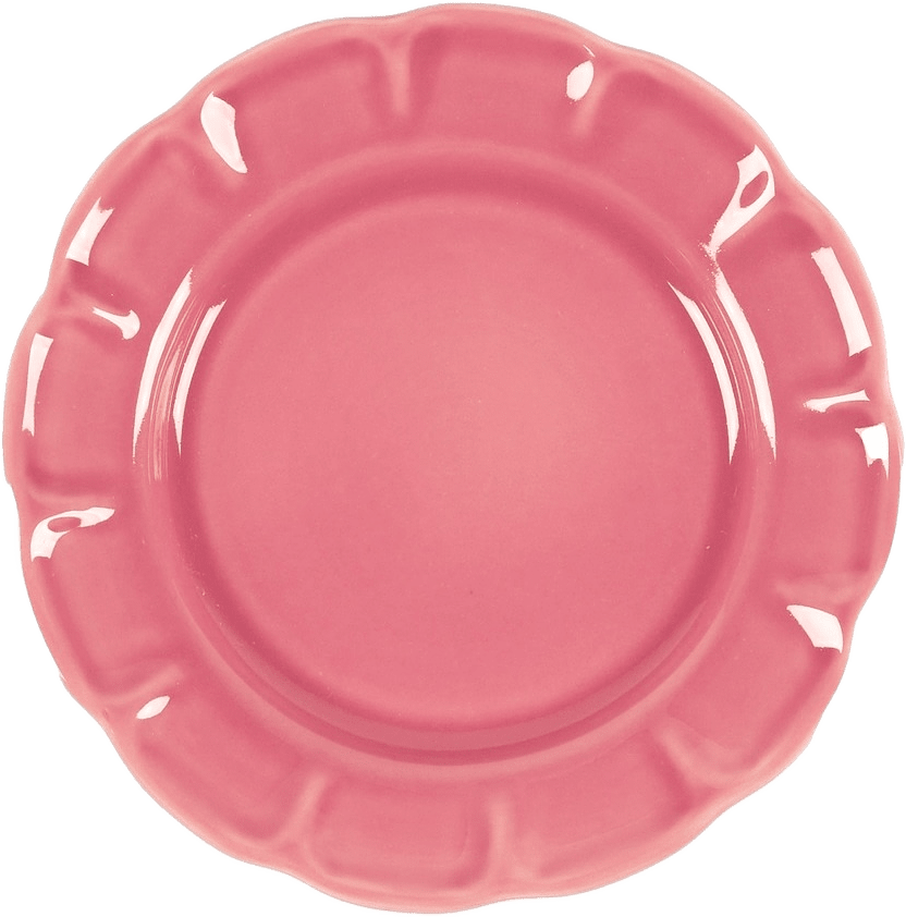 Everyday Charm Assiett - 21 Cm, från Pick A Poppy, i färgen dark pink.