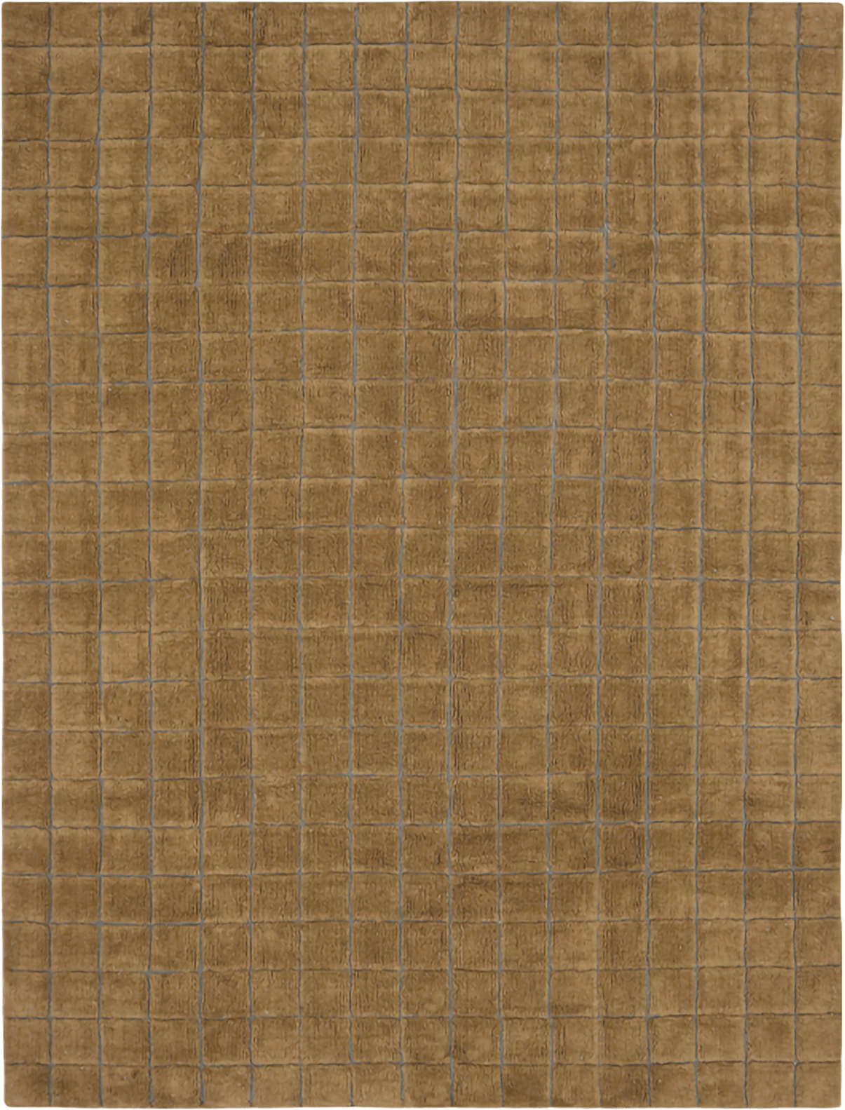 Tvättbar Ullmatta Mosaic 230x300 cm, från LORENA CANALS, i färgen ockraull + jordbrun/natur canvas.