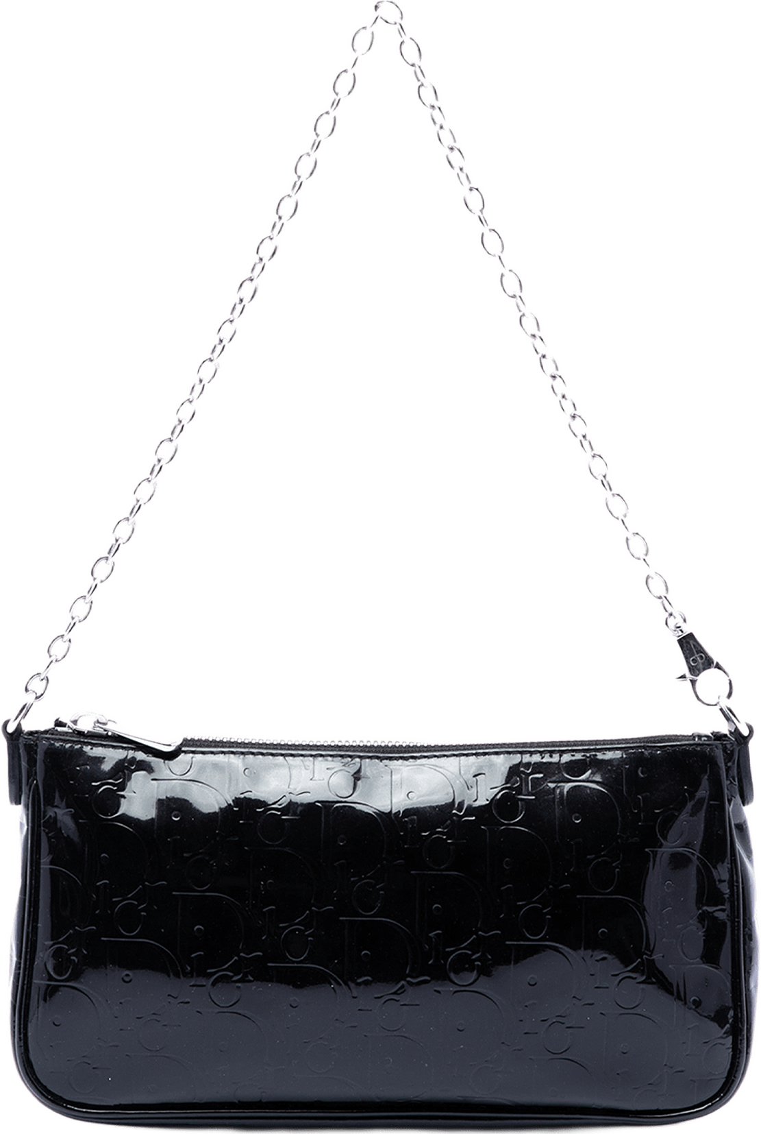 Dior Diorissimo Patent Shoulder Bag, från Luxclusif, i färgen svart.