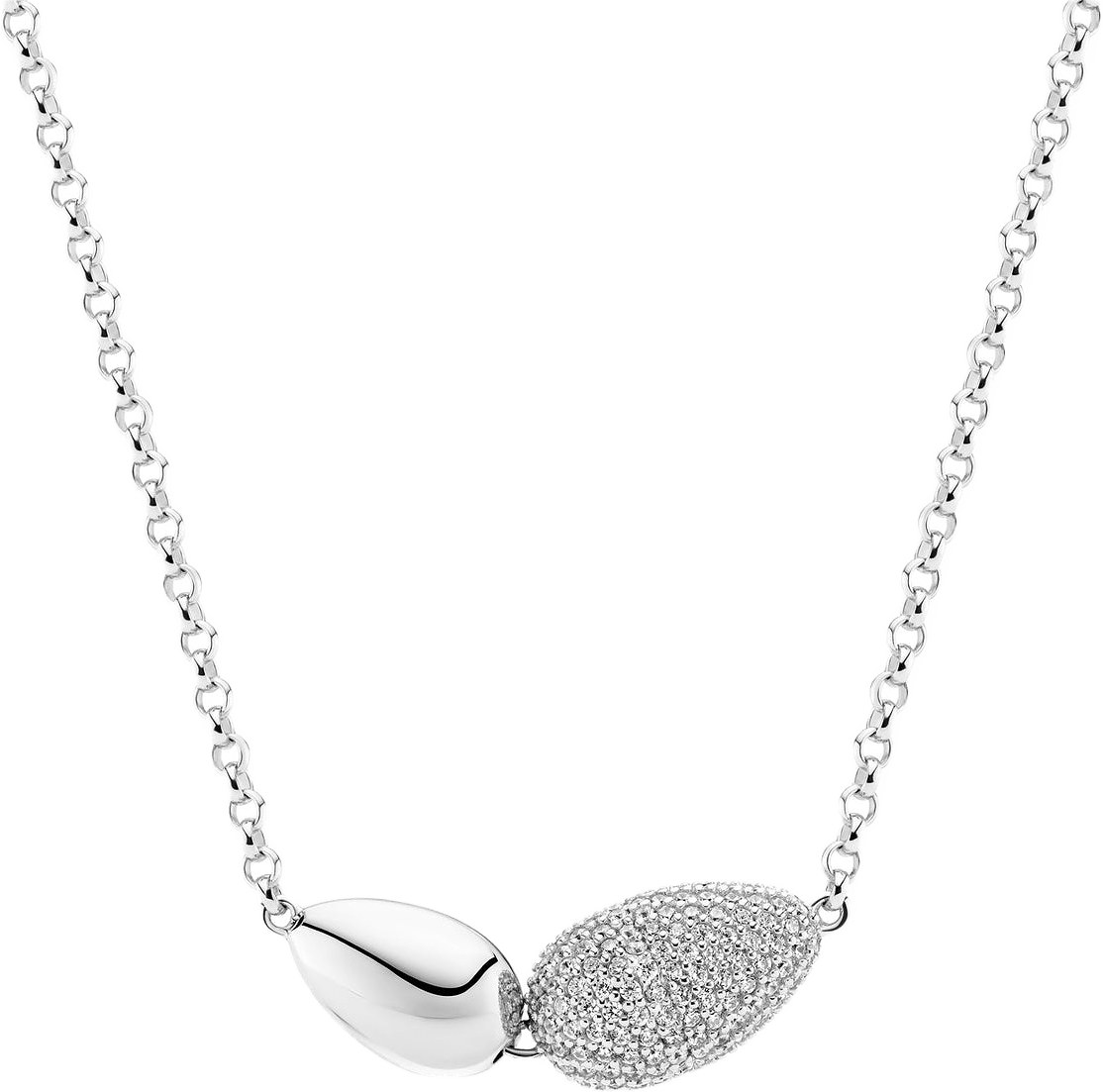 Halsband Goccia Due, från Sif Jakobs Jewellery, i färgen silver.