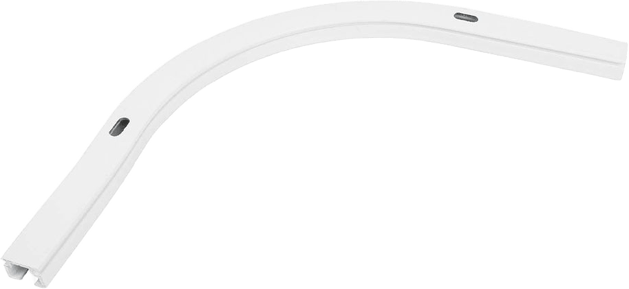 U-HÖRNBÖJ 90° 18x18 CM, från Kirsch, i färgen White.