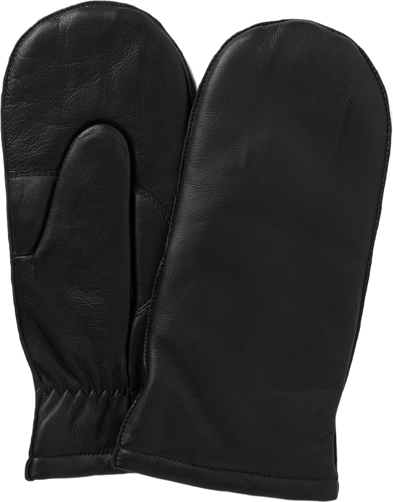 Tumvantar i skinn TOVA, från Å WOMAN, i färgen Black.