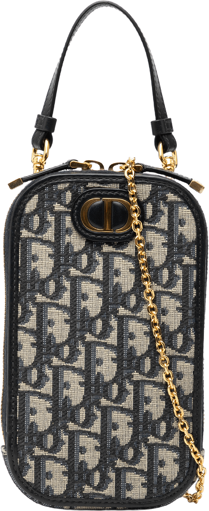 Dior Oblique Canvas 30 Montaigne Call In Dior Phone Holder, från Luxclusif, i färgen navy.