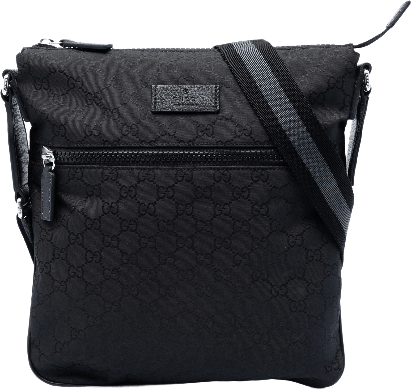 Gucci Gg Nylon Web Crossbody, från Luxclusif, i färgen black.