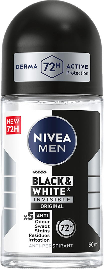 Antiperspirant Deo Black & White Original Roll On 50 ml NIVEA MEN, från NIVEA.