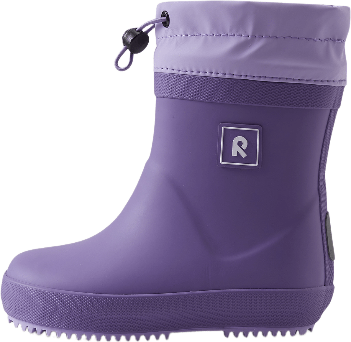 Barfotagummistövlar Thermo-ankka, från Reima, i färgen misty violet.