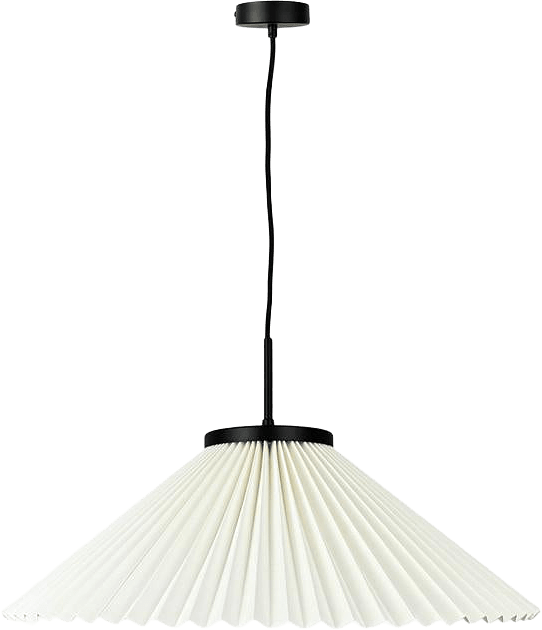 Pliss Pendant, från Dyberg Larsen, i färgen black/ off-white.