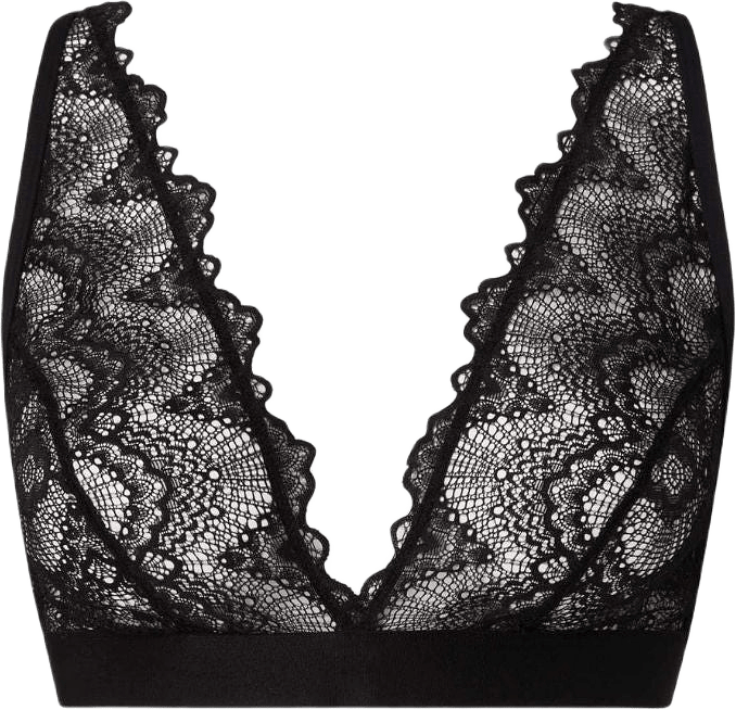 Lace Plunge Bralette, från Understatement, i färgen black.