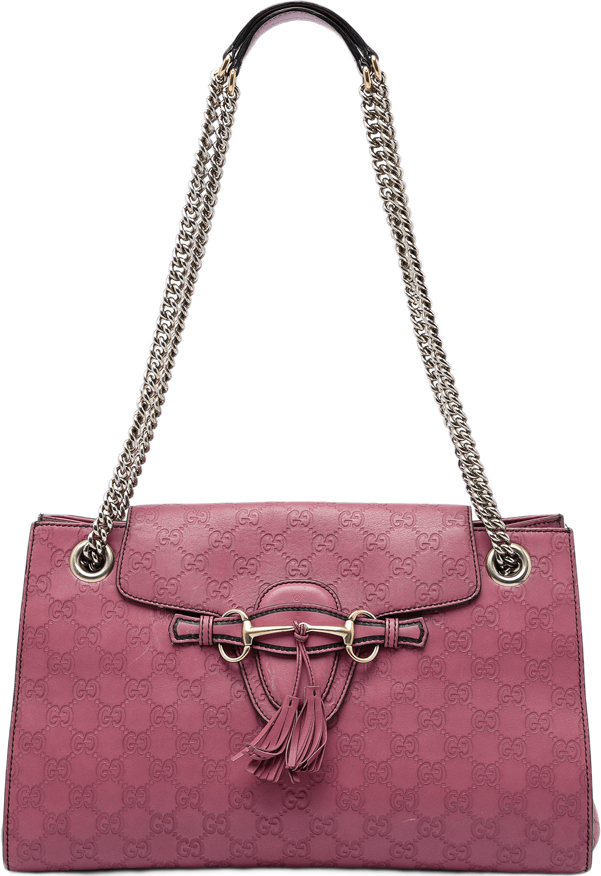 Gucci Large Guccissima Emily Shoulder Bag, från Luxclusif, i färgen rosa.