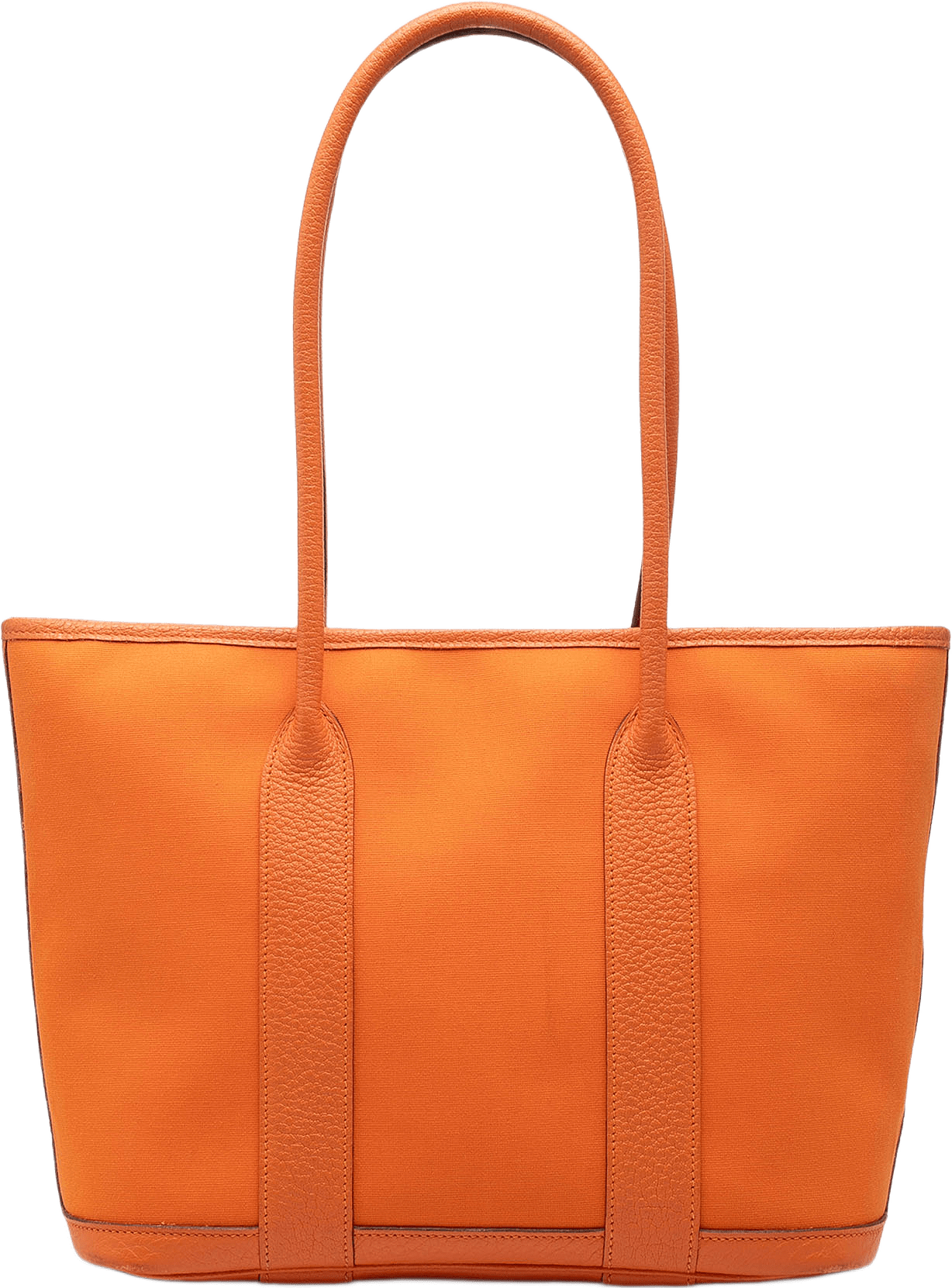 Hermès Toile And Negonda Garden Party 30, från Luxclusif, i färgen orange.