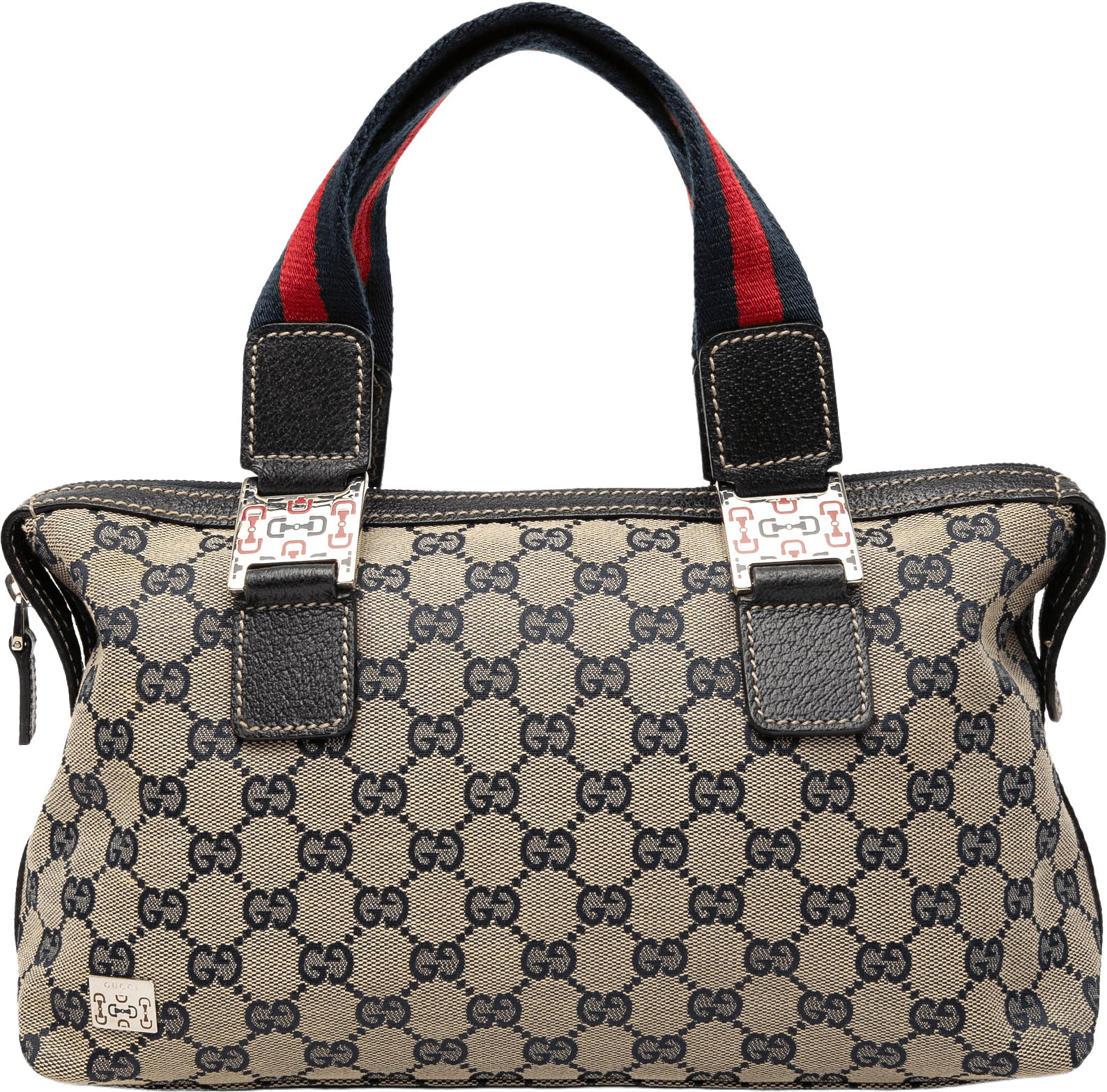 Gucci Gg Canvas Web Pop Handbag, från Luxclusif, i färgen beige.