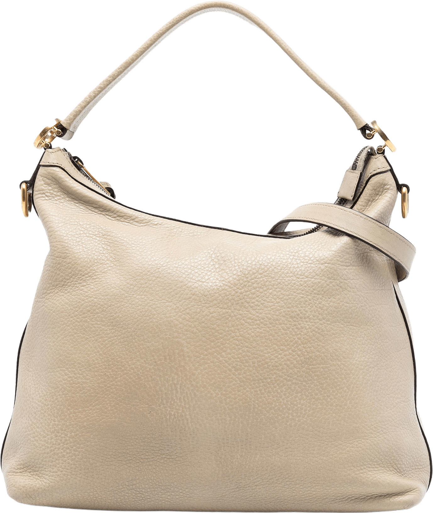 Gucci Small Grained Calfskin Miss Gg Hobo, från Luxclusif, i färgen light beige.