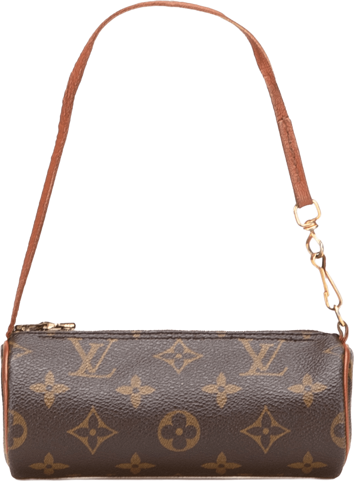 Louis Vuitton Monogram Papillon Pochette, från Luxclusif, i färgen brown.