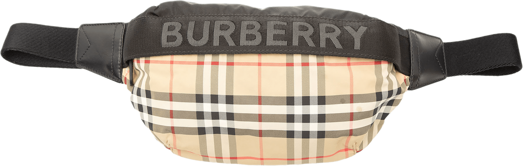 Burberry House Check Nylon Sonny Belt Bag, från Luxclusif, i färgen beige.