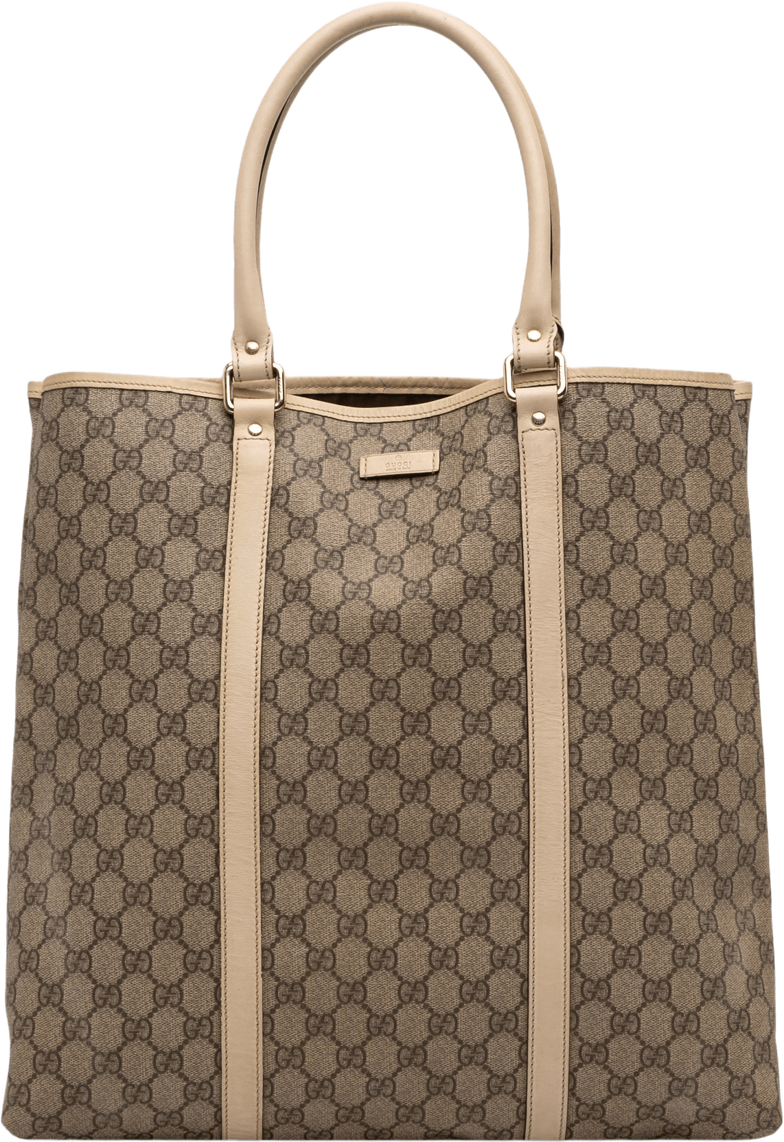 Gucci Gg Supreme Joy Vertical Tote, från Luxclusif, i färgen beige.