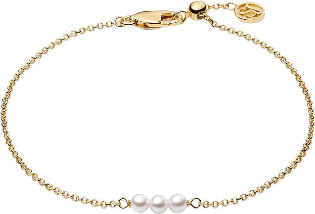 Armband Perla Cinque, från Sif Jakobs Jewellery, i färgen 18k gold plated.