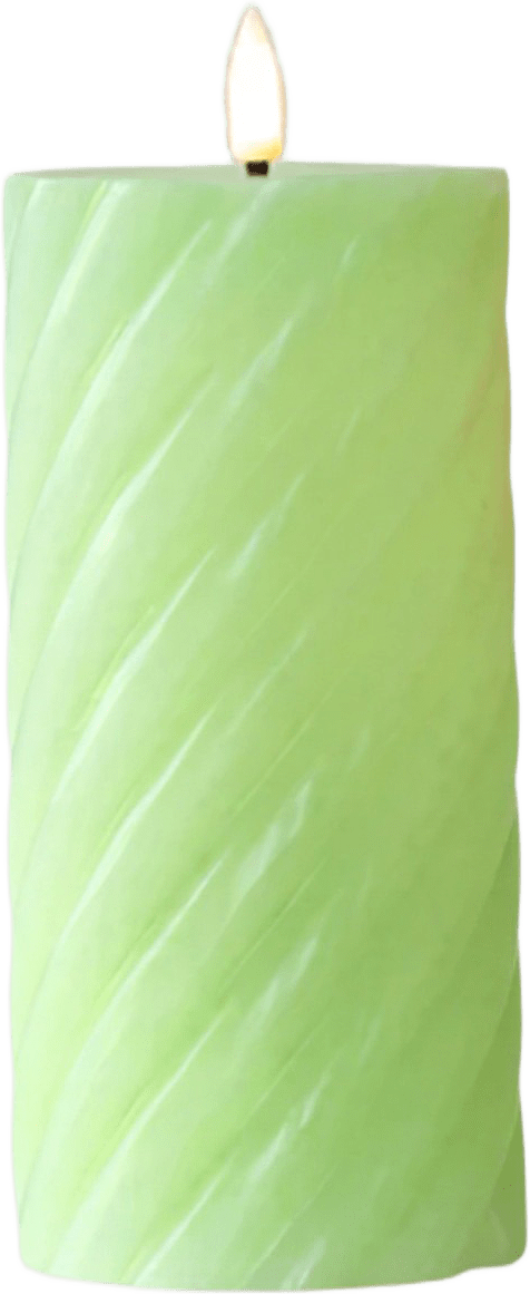 Vega Led Blockljus Ø7,5 1st, från Led Nordic, i färgen mynta.