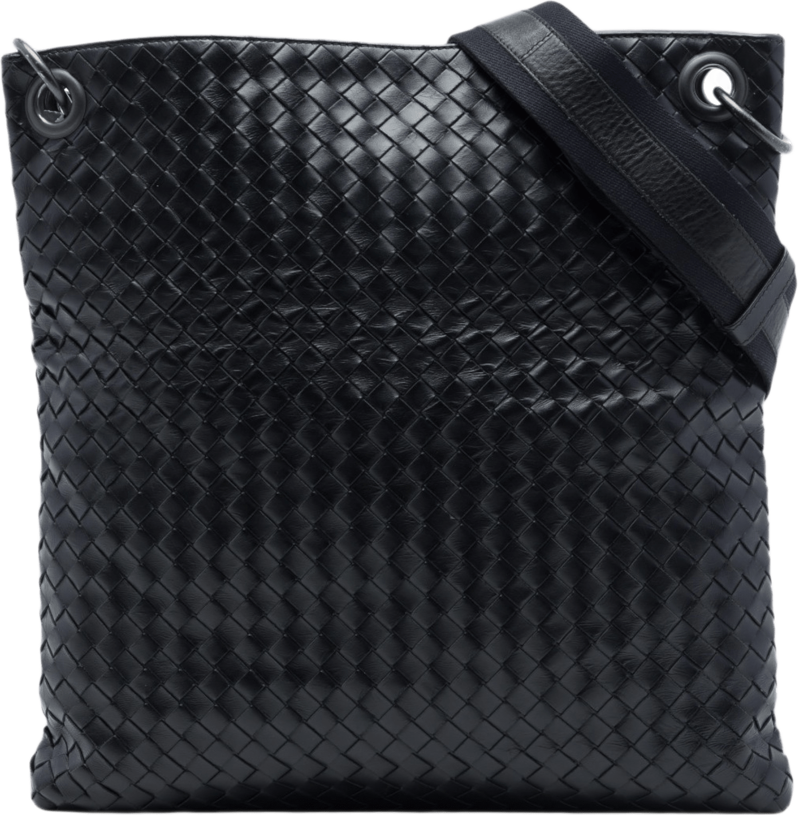 Bottega Veneta Nappa Intrecciato Crossbody, från Luxclusif, i färgen svart.