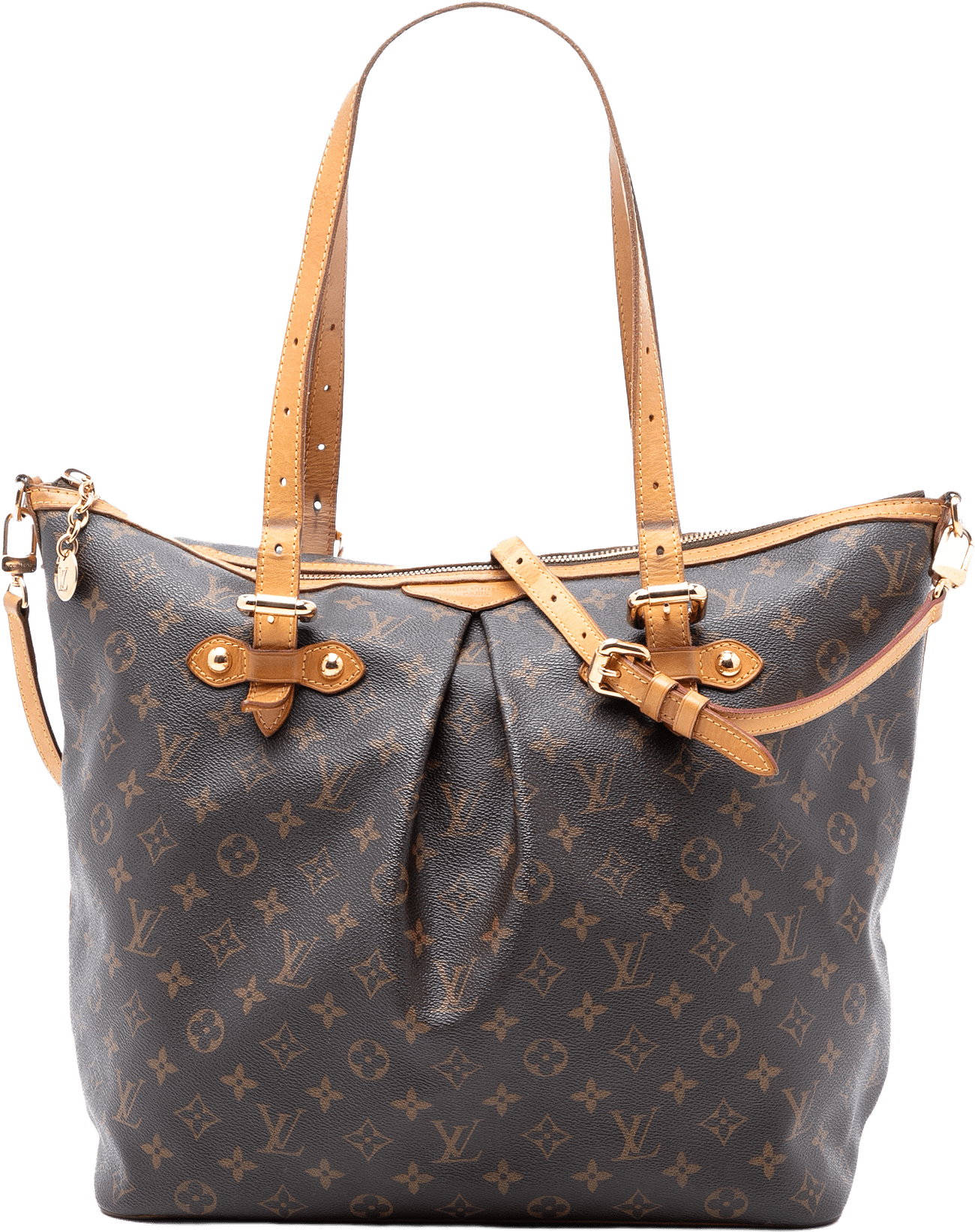 Louis Vuitton Monogram Palermo Gm, från Luxclusif, i färgen brown.