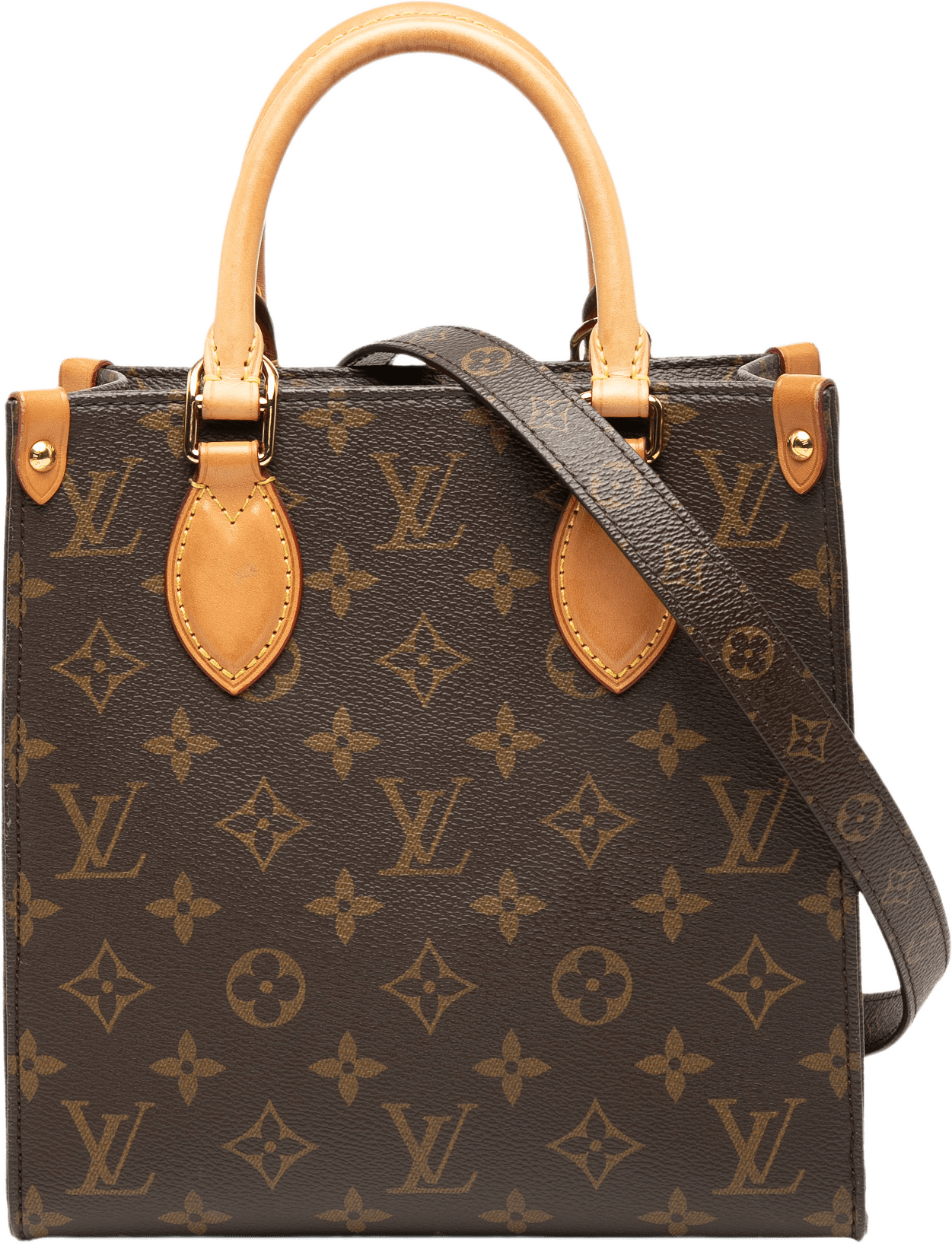 Louis Vuitton Monogram Sac Plat Bb, från Luxclusif, i färgen brown.