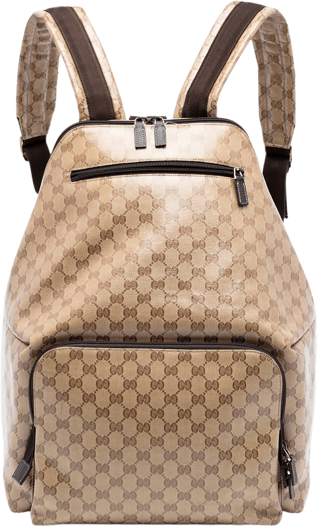 Gucci Gg Crystal Backpack, från Luxclusif, i färgen beige.