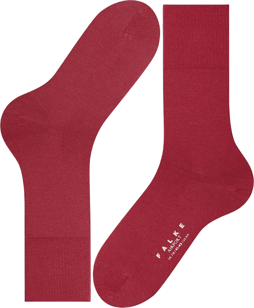 Airport Socks, från Falke, i färgen Red.