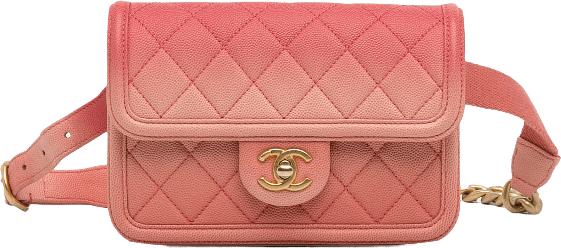Chanel Caviar Sunset On The Sea Flap Belt Bag