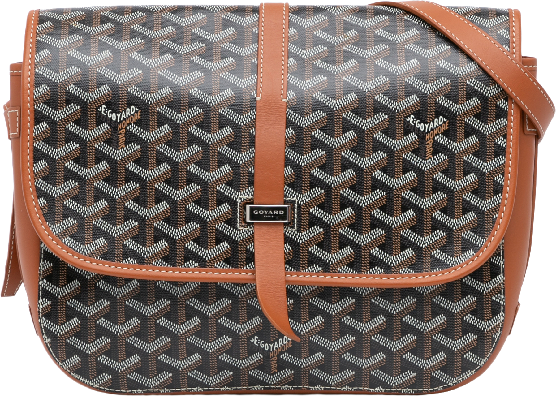 Goyard Goyardine Belvedere Mm, från Luxclusif, i färgen brown.