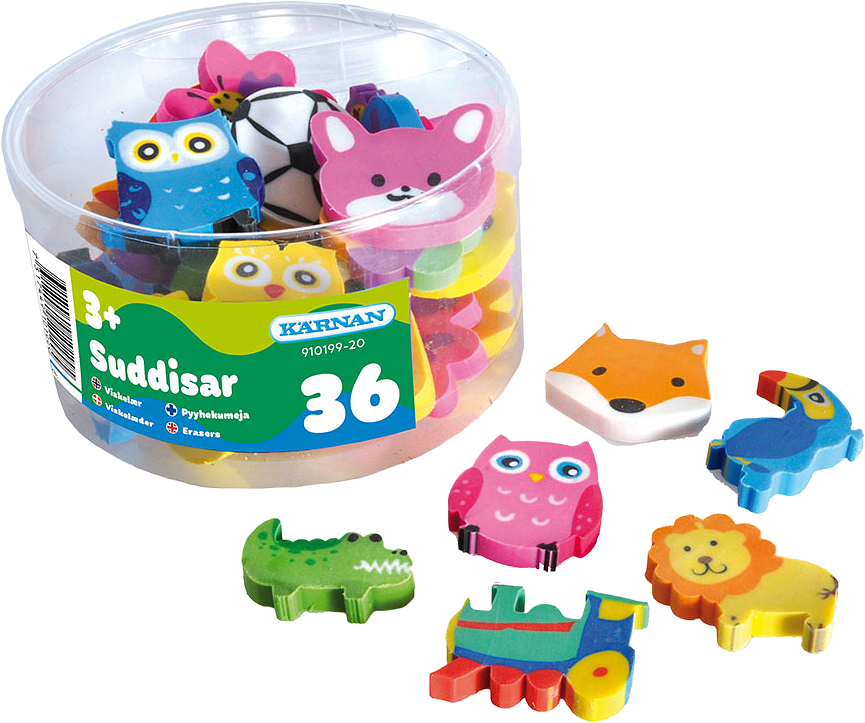 Suddgummi i burk 36 st, från KÄRNAN.