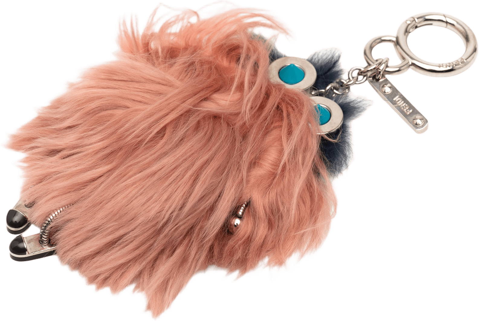 Fendi Mink Teen Witches Bag Charm, från Luxclusif, i färgen pink.