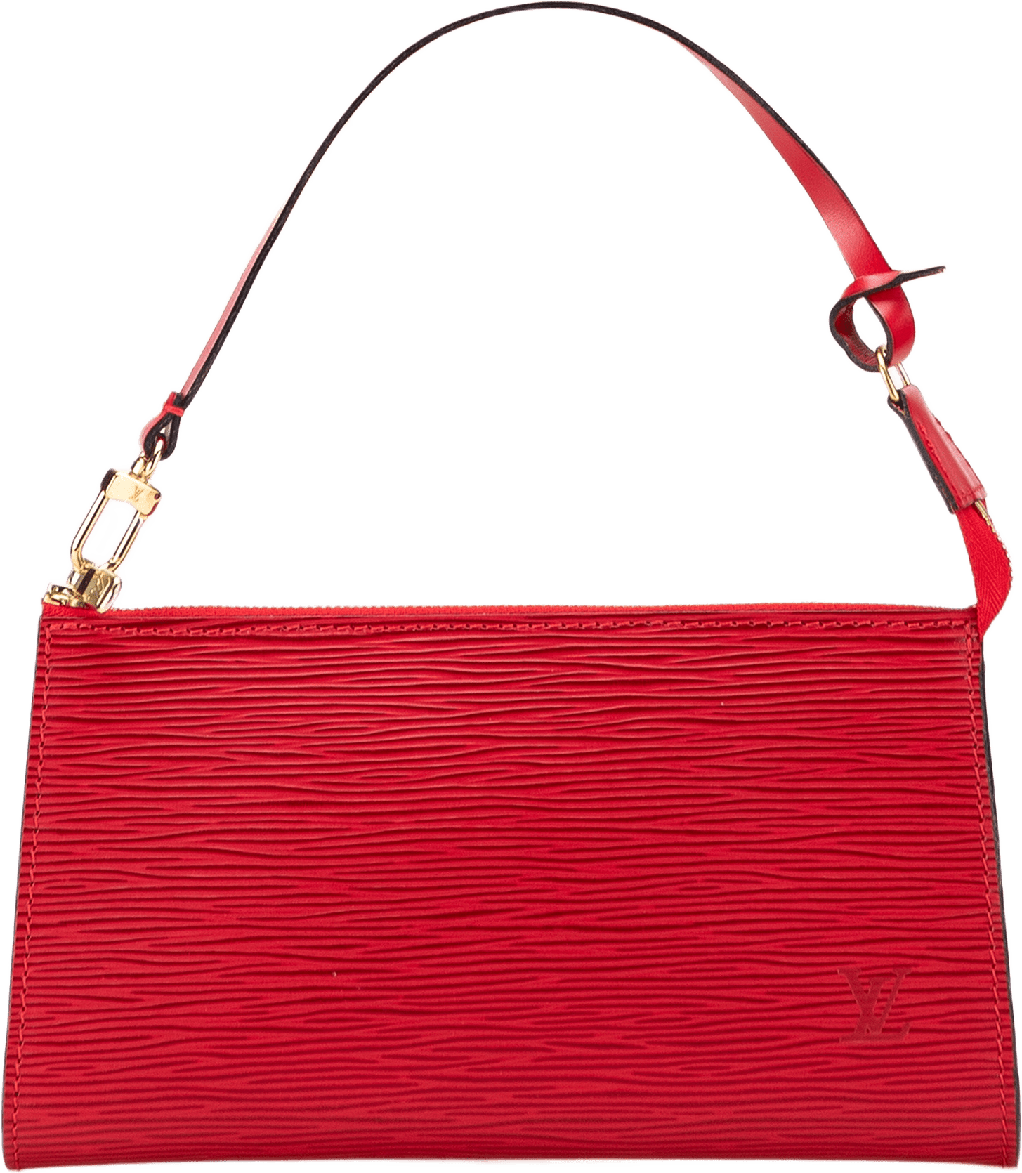 Louis Vuitton Epi Pochette Accessoires, från Luxclusif, i färgen red.