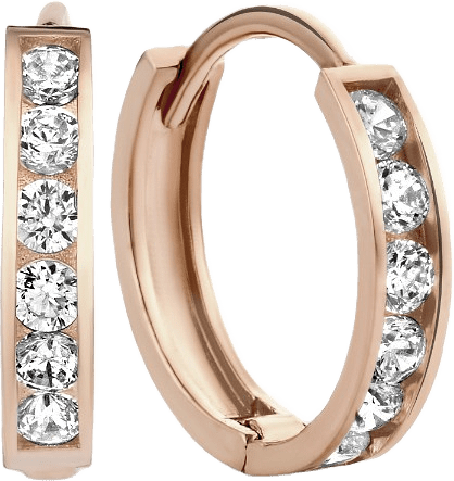 Isabel Bernard 14 Karat Rose Gold Hoop Earrings