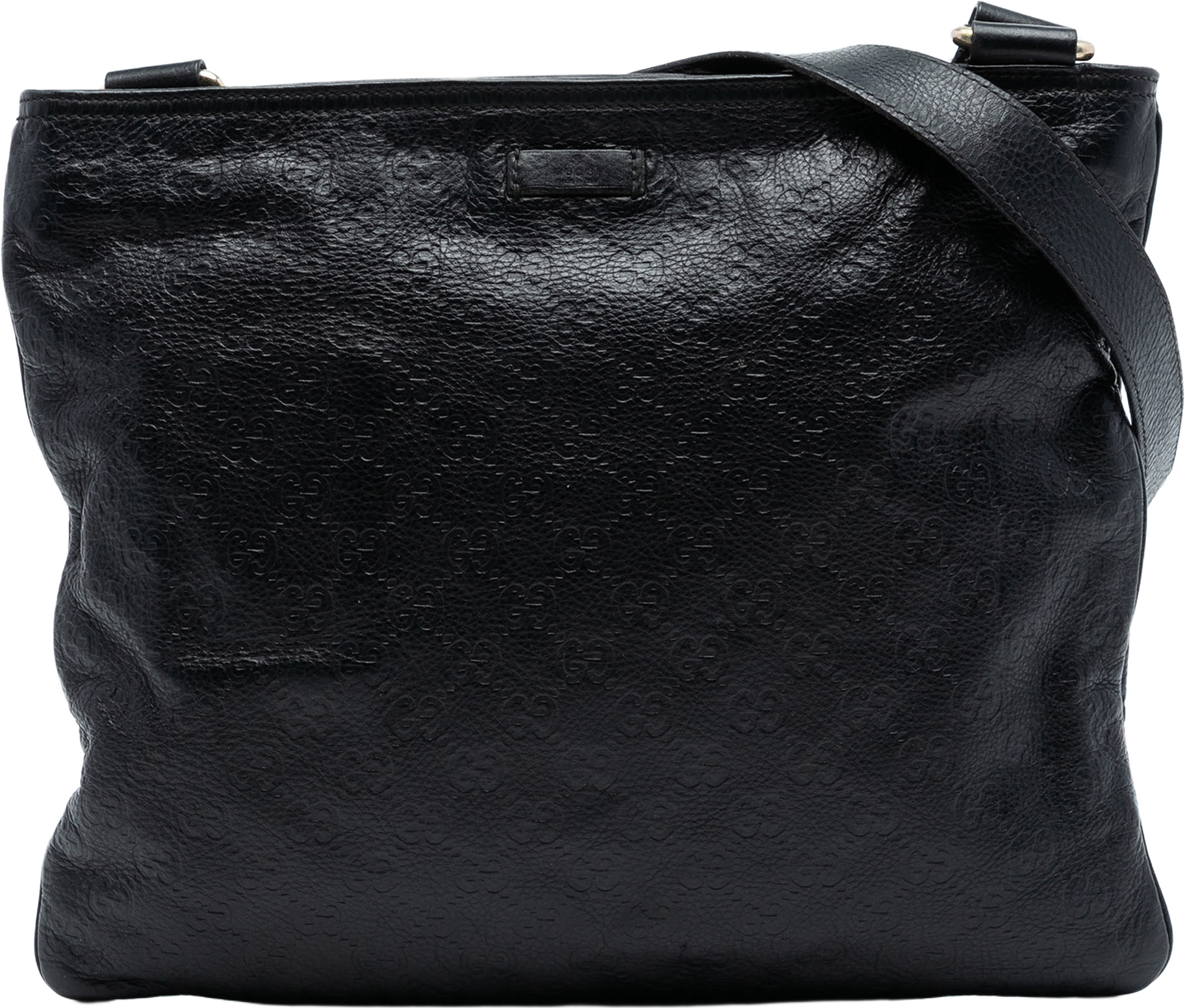 Gucci Guccissima Crossbody, från Luxclusif, i färgen black.