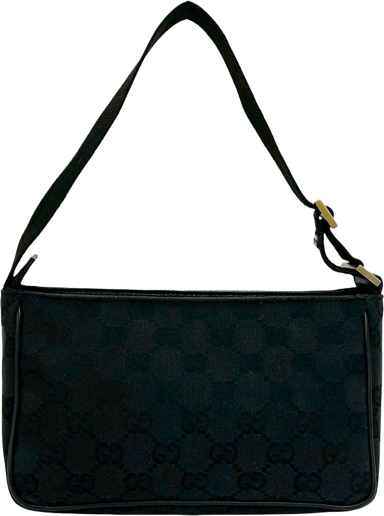 Gucci Gg Canvas Handbag, från Luxclusif, i färgen black.