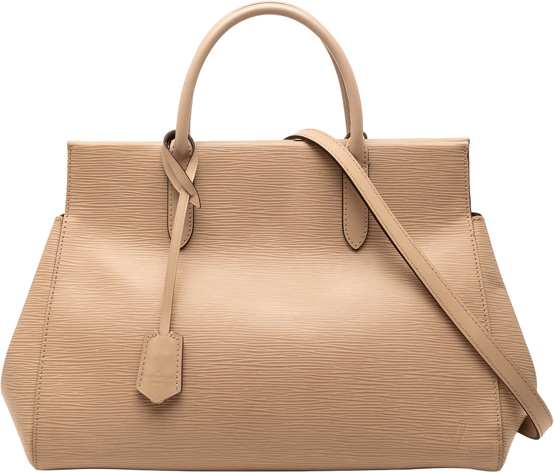 Louis Vuitton Epi Marly Mm, från Luxclusif, i färgen beige.