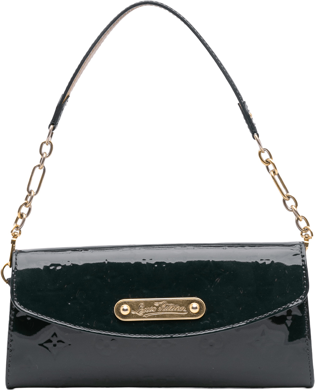 Louis Vuitton Monogram Vernis Sunset Boulevard, från Luxclusif, i färgen dark blue.