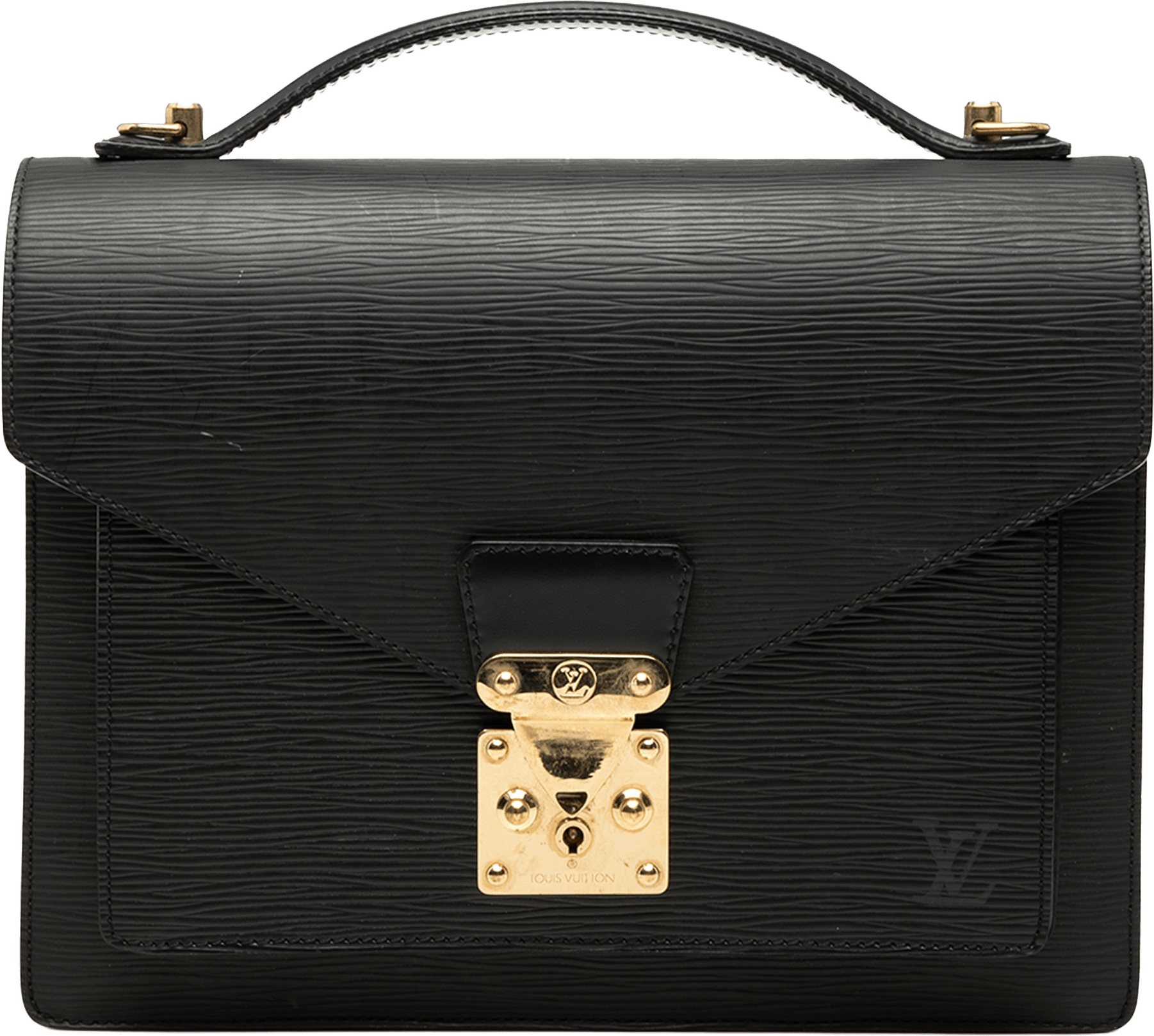 Louis Vuitton Epi Monceau 28, från Luxclusif, i färgen black.