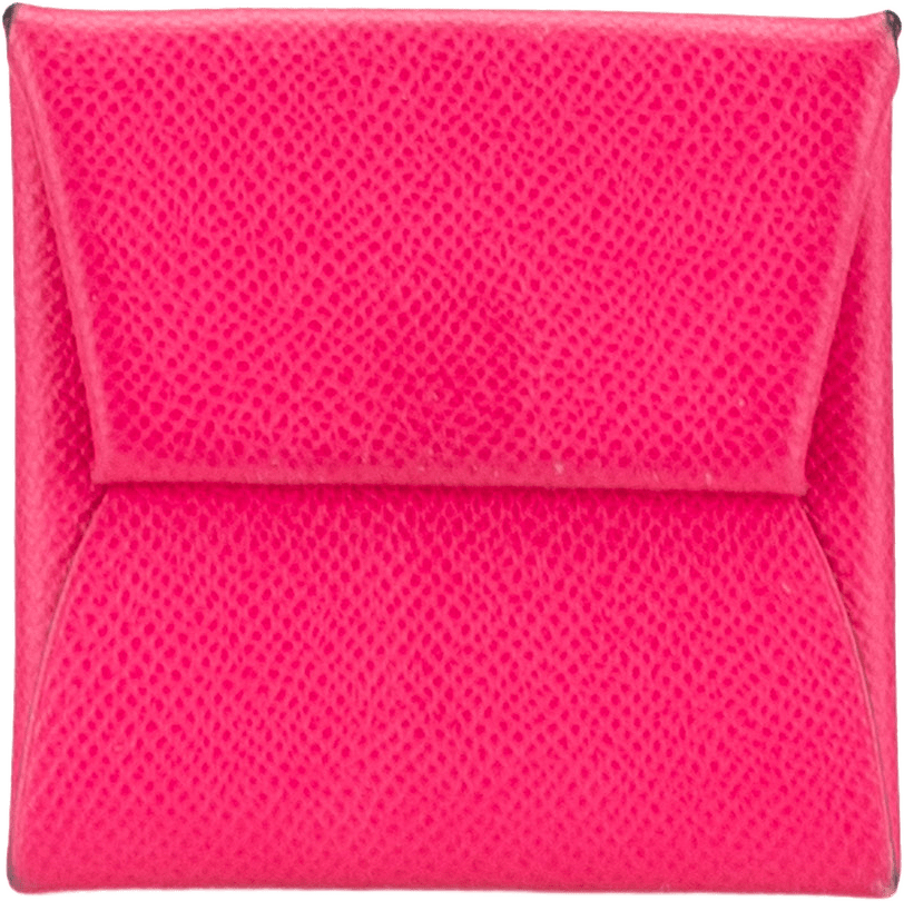 Hermès Epsom Bastia Coin Pouch, från Luxclusif, i färgen hot pink.
