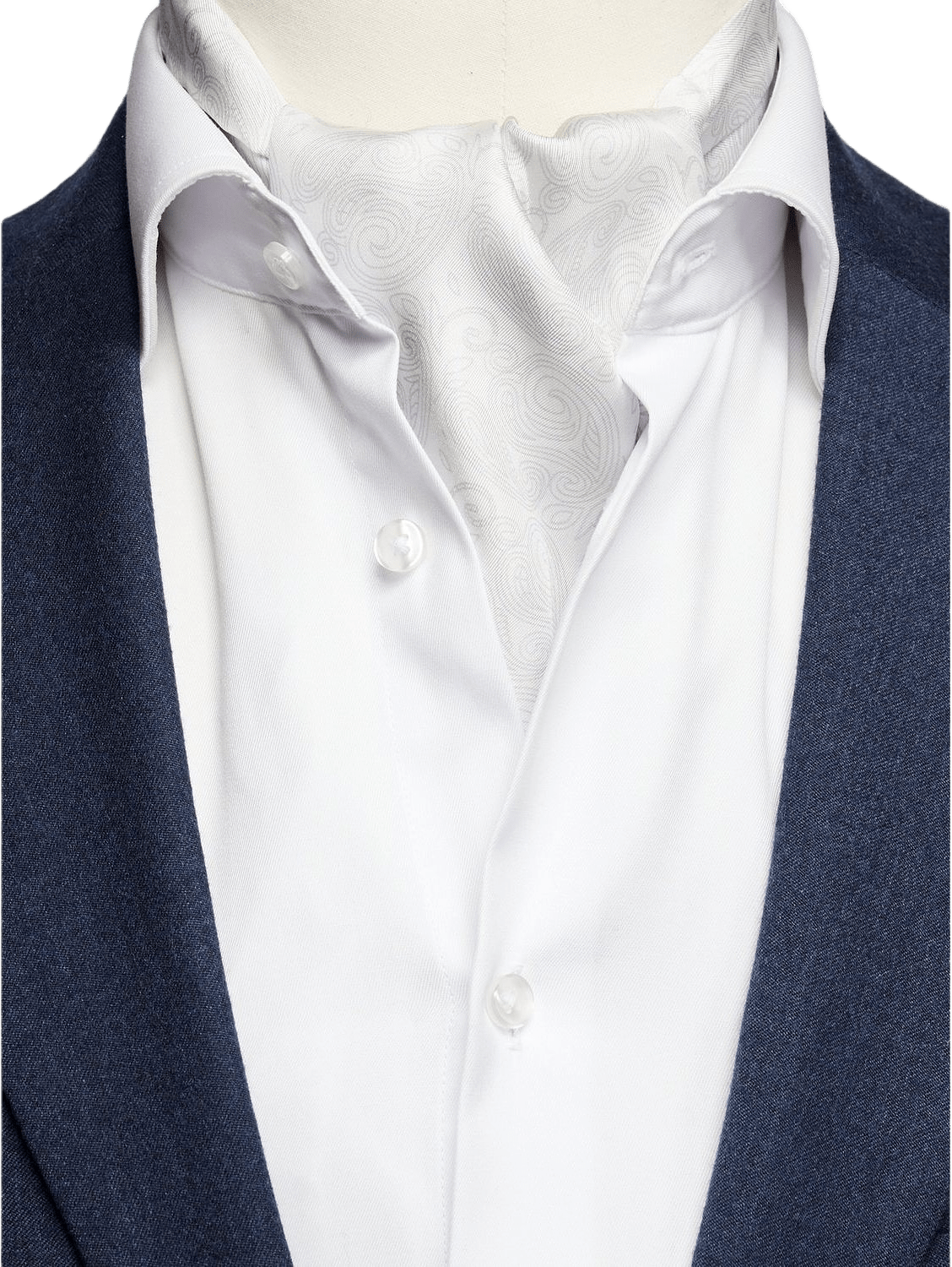 Silk Double Pointed Ascot Formal